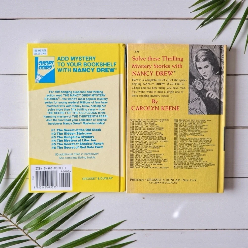 Nancy Drew Mystery Stories – Hardcover Book Duo (Vintage Style)
